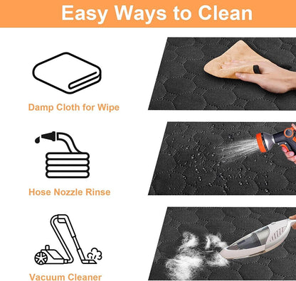 Dog Car Seat Cover for Back Seat, 2025 Upgraded 600D Heavy Duty Waterproof & Scratch-Resistant Dog Hammock for Car, Back Seat Pet Cover for Dogs with Sedan, Trucks and Suvs, Standard, Black