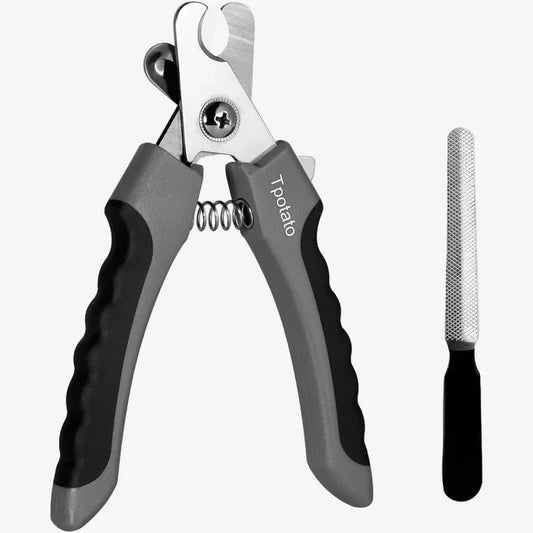 Pet Nail Clippers with Safety Guard and Nail File