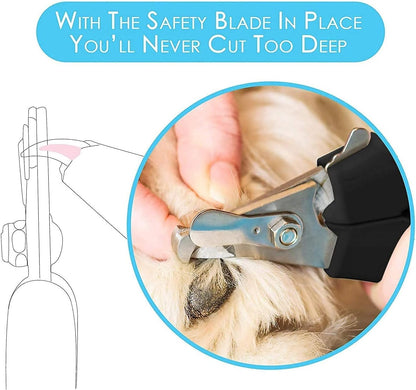 Professional Pet Nail Clippers with Safety Guard & Nail File