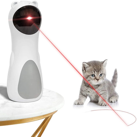Smart Automatic Cat Laser Toy – Rechargeable 5-Mode Interactive Play