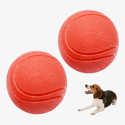 Solid Rubber Dog Balls for Strong Chewers (2-Pack)