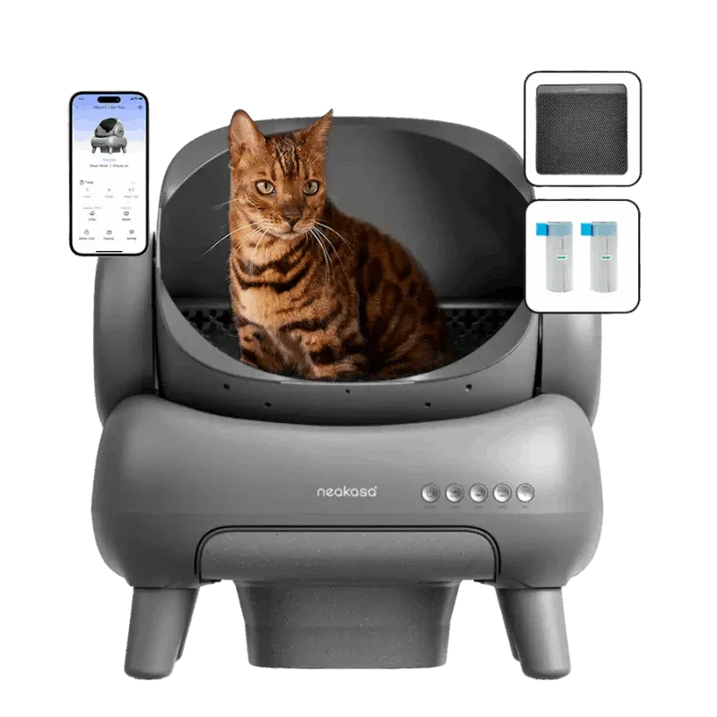 Neakasa M1 Open-Top Self-Cleaning Cat Litter Box – App-Controlled, Multi-Cat Safe