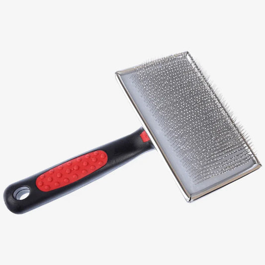 Soft Pin Flat Slicker Brush for Large Dogs – Gentle Detangling & Deshedding