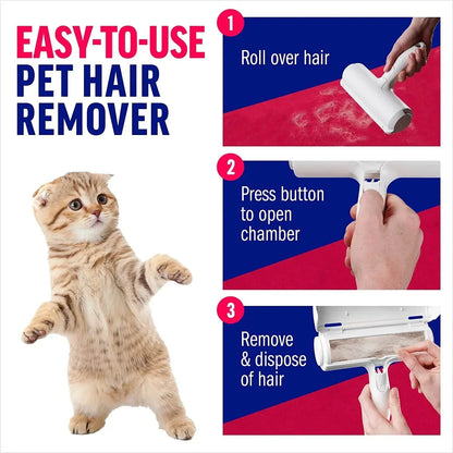 Pet Hair Removers, Reusable Cat and Dog Hair Remover for Furniture, Couch, Carpet, Car Seats and Bedding, Eco-Friendly, Portable, Multi-Surface Lint Roller for Pet Hair