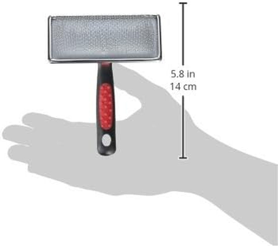 Paw Brothers Soft Pin Flat Slicker Brush for Dogs, Professional Grade Brush for Large Dogs, Coated Tips, Gentle on Skin, Remove Tangles and Mats, Maximum Coverage, Large