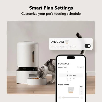 PETLIBRO Automatic Cat Feeder with Alexa,5G Wifi Automatic Pet Feeder with Freshness Preservation, 5L Timed Cat Feeder with Low Food Sensor, Pet Supplies